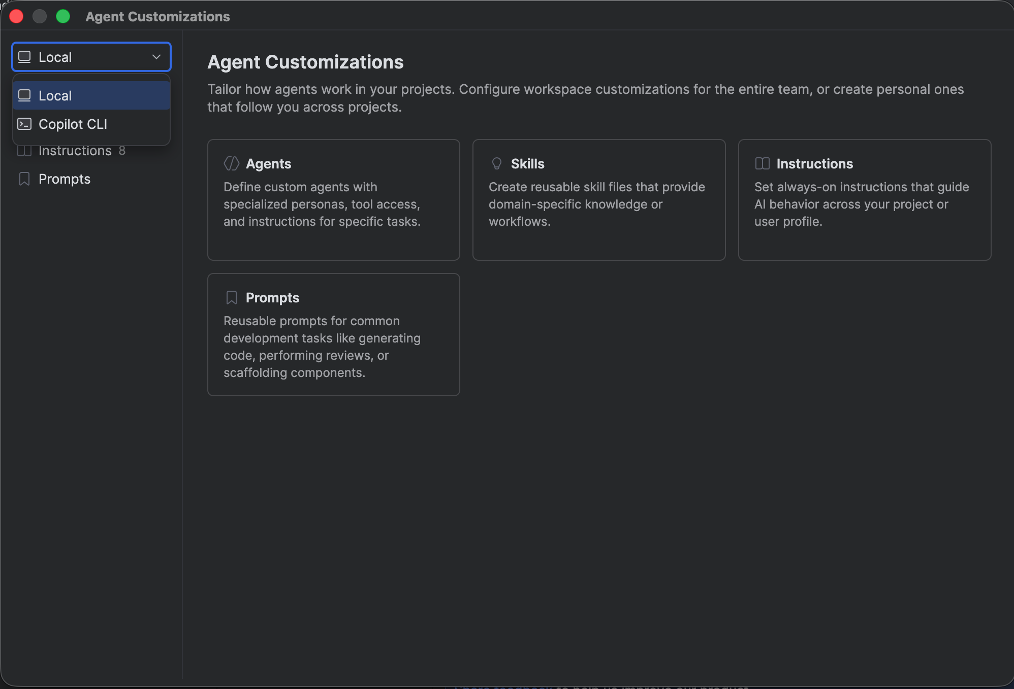 Overview of agent customizations in JetBrains IDEs